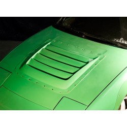 Vented D-Max style FRP bonnet hood for Nissan Silvia S13 180SX 240sx