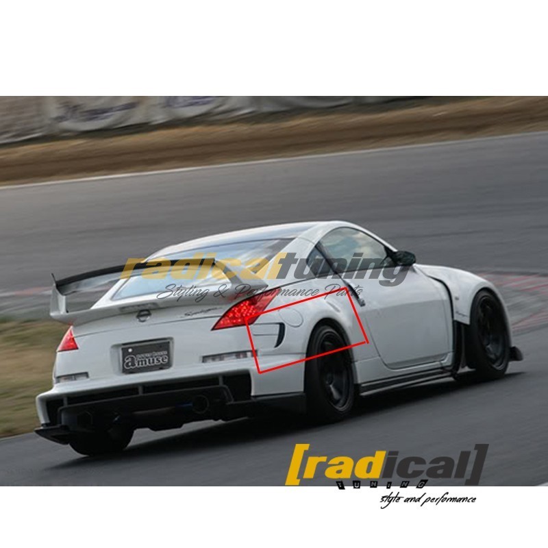 Nismo 380RS rear over-fenders +50mm for Nissan Z33 350z