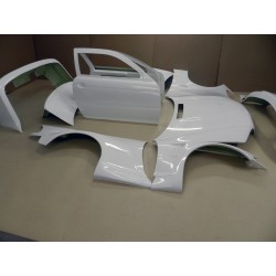 Extended Rocket Bunny style wide body kit for BMW E46 coupe / M3