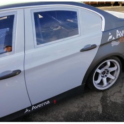 BMW E90 4d sedan - fiberglass rear doors with integrated Porsche door cards